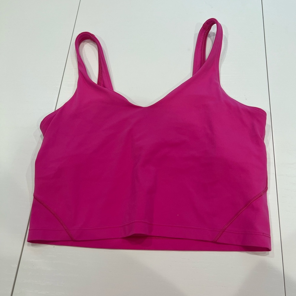 Sonic pink lululemon align tank size 10 hardly worn